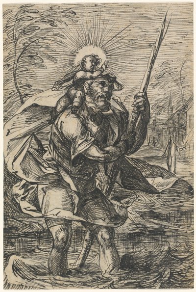 Sankt Christopher (rekto) af Hermann Weyer