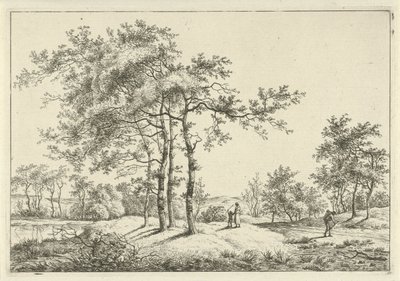 Landskab med mor og barn af Hermanus Fock