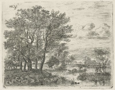Fiskere i en båd af Hermanus Jan Hendrik van Rijkelijkhuysen