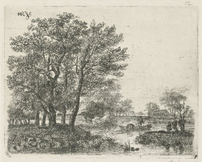 Fiskere i en båd af Hermanus Jan Hendrik van Rijkelijkhuysen