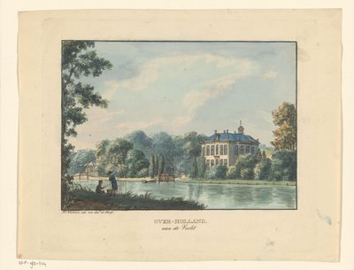 Landejendom Over-Holland ved Vecht Over-Holland aan de Vecht (titel på objekt) af Hermanus Numan