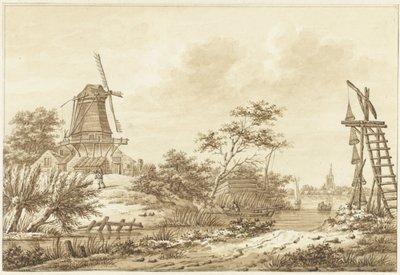 Ansigt ved Zaltbommel af Hermanus Numan