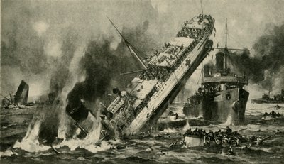 Anglias forlis, Første Verdenskrig, 17. november 1915, c1920. af Hermanus Willem Koekkoek