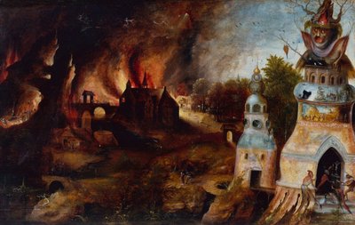 Sankt Anthonys fristelse af Herri met de (c.1510 p.1550) Bles