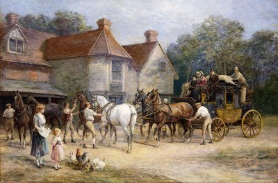 skiftende heste, af Heywood Hardy