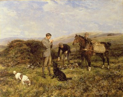 Rypeskydning, 1901 af Heywood Hardy