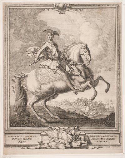 Frederik 5. som Kronprins til hest af Hieronimo Miani