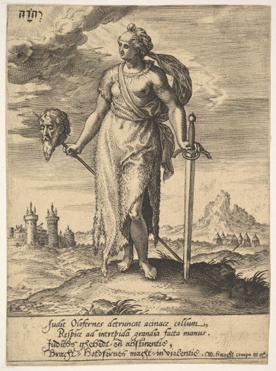 Judith, fra Willem van Haecht, Tyrannorum proemia, 1578, 1578. af Hieronymous Wierix