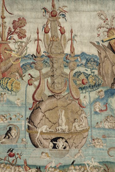 De jordiske glæders have. ca. 1560 (tæppe) af Hieronymus (after) Bosch