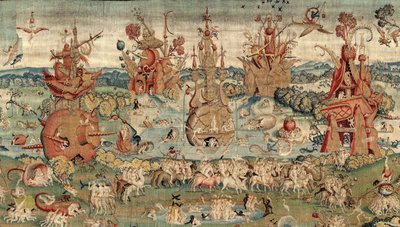 De jordiske glæders have. ca. 1560 (tæppe) af Hieronymus (after) Bosch