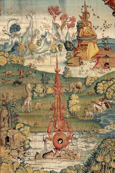 De jordiske glæders have. ca. 1560 (tæppe) af Hieronymus (after) Bosch