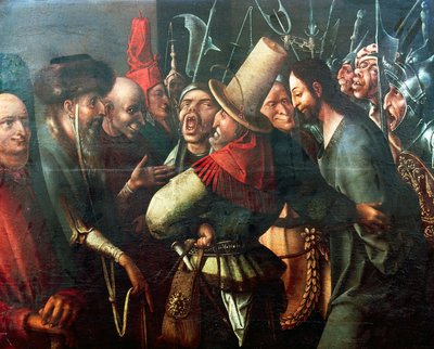 Kristus bragt for Pilatus, af Hieronymus Bosch (ca. 1450-1516), olie på panel, 61x77 cm. Holland af Hieronymus Bosch