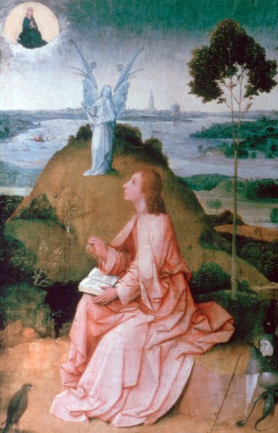 Johannes evangelisten på Patmos, 1504-1505 af Hieronymus Bosch