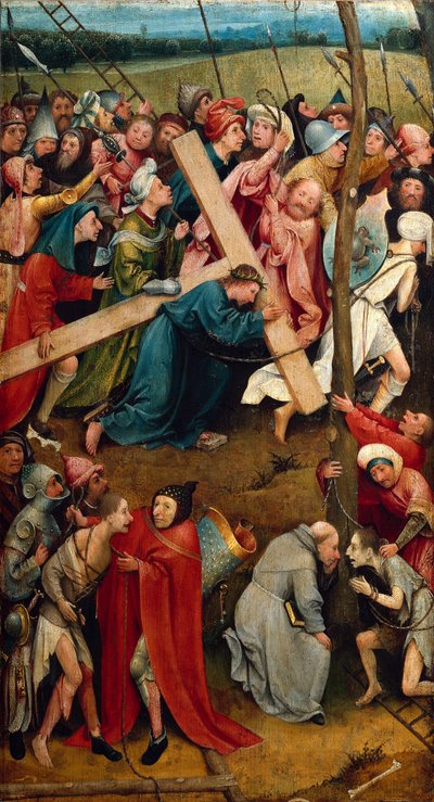 Kristus, der holder sit kors, Vejen til Golgata af Hieronymus Bosch