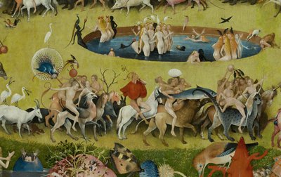 De jordiske glæders have, 1490-1500 af Hieronymus Bosch