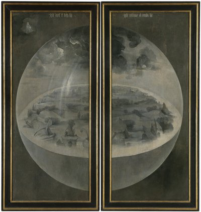 De jordiske glæders have. Triptykon, omvendt: Skabelsen af Hieronymus Bosch