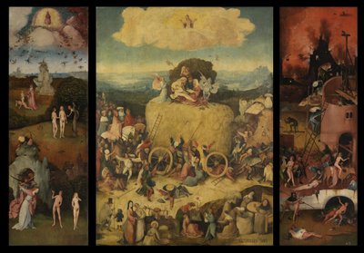 Haywain Triptykon, ca. 1516 af Hieronymus Bosch