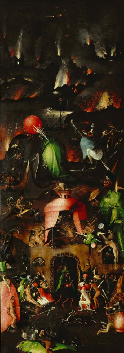 The Last Judgment Triptych, højre panel, ca 1485. af Hieronymus Bosch