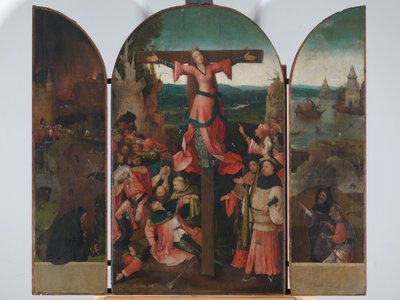 Triptykon af den korsfæstede martyr (Triptykon af Sankt Julia), af Joren Anthoniszoon Van Aeken kendt som Bosch Hieronymus af Hieronymus Bosch