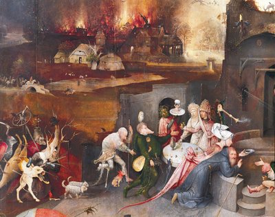 Triptykon af Sankt Antons fristelse (midterpanel) af Hieronymus Bosch
