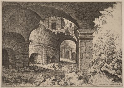 Det ottende billede af Colosseum af Hieronymus Cock
