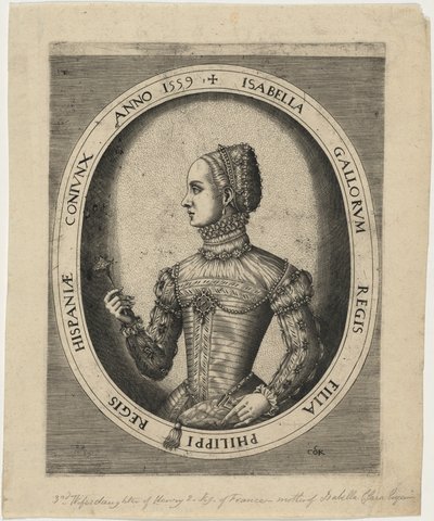 Isabella, Filip II af Spaniens tredje hustru af Hieronymus Cock