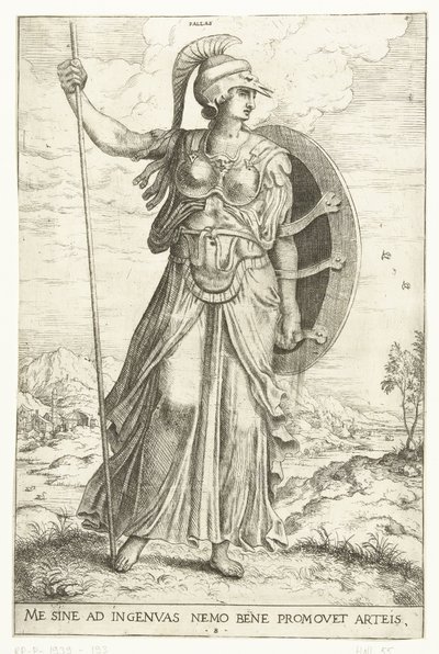 Minerva af Hieronymus Cock