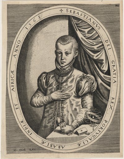 Sebastian, konge af Portugal af Hieronymus Cock