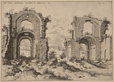 Et andet billede af Diokletians bade af Hieronymus Cock