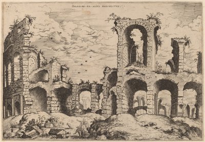Anden udsigt over Colosseum af Hieronymus Cock