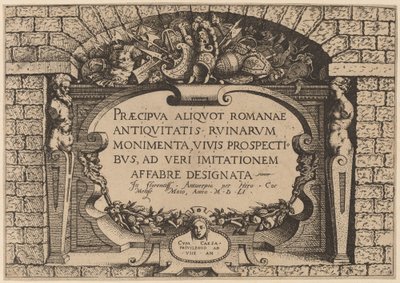 Titel side af Hieronymus Cock