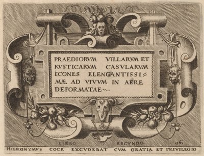 Titelside for "Villa Farms" af Hieronymus Cock