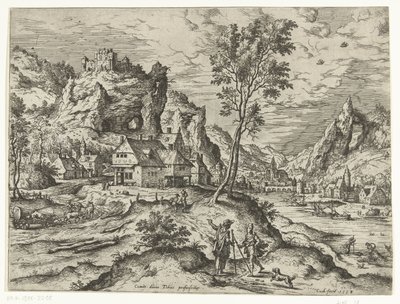 Tobias og englen Landskaber med bibelske og mytologiske scener (serietitel) af Hieronymus Cock