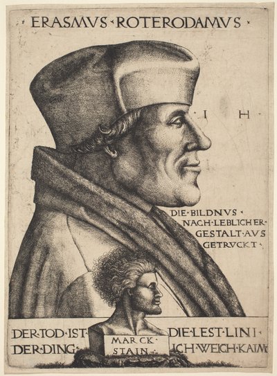 Erasmus af Rotterdam af Hieronymus Hopfer