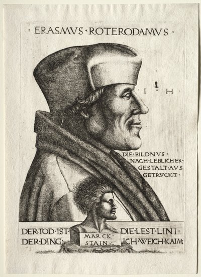 Erasmus af Rotterdam af Hieronymus Hopfer