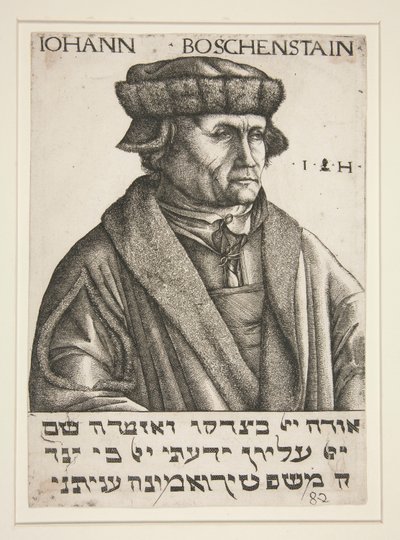 Portræt af Johann B?schenstein af Hieronymus Hopfer