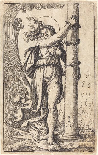 Modstand af Hieronymus Hopfer after Marcantonio Raimondi