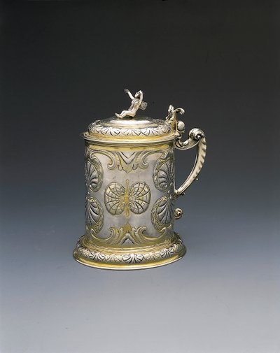 Tankard, Danzig, ca. 1700 (pakke forgyldt sølv) af Hieronymus II Holl