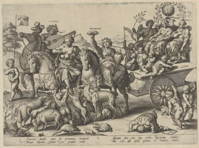 barndom The Four Ages of Man and Death (serietitel) af Hieronymus Wierix