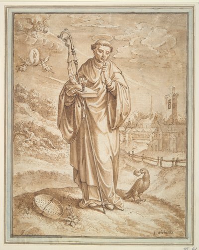Sankt Benedikt af Hieronymus Wierix