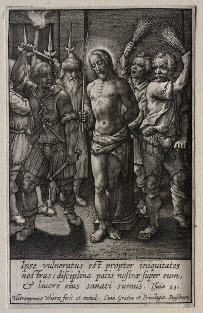Lidenskaben: Flagelationen af Hieronymus Wierix