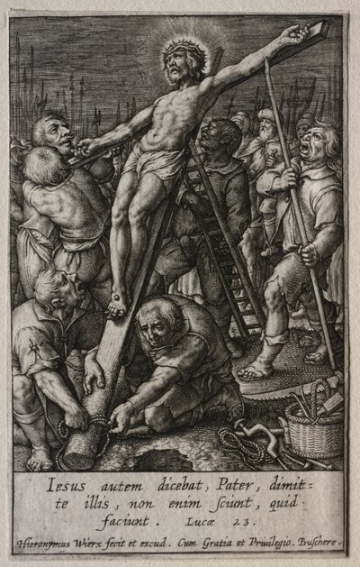 The Passion: The Rising of the Cross af Hieronymus Wierix