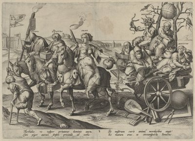modenhed The Four Ages of Man and Death (serietitel) af Hieronymus Wierix
