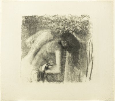 Efter badet (stor version) af Hilaire Germain Edgar Degas