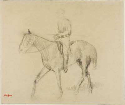 Hest og rytter af Hilaire Germain Edgar Degas