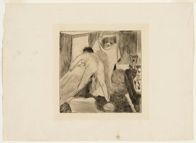 Forlader badet af Hilaire Germain Edgar Degas