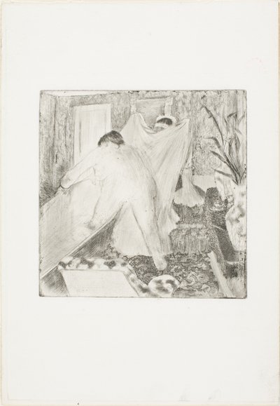 Forlader badet af Hilaire Germain Edgar Degas