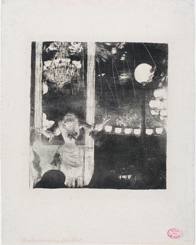 Mlle Bécat på Café des Ambassadeurs af Hilaire Germain Edgar Degas