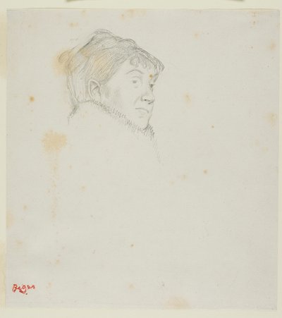 Portræt af Madame Dietz-Monnin (tidligere Kvindehoved) af Hilaire Germain Edgar Degas
