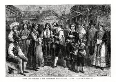 Typer og dragter i Norge, 1879. af Hildibrand